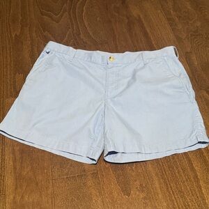 Columbia PFG Shorts Men 36 Baby Blue Chino Flat Front -inseam 6”